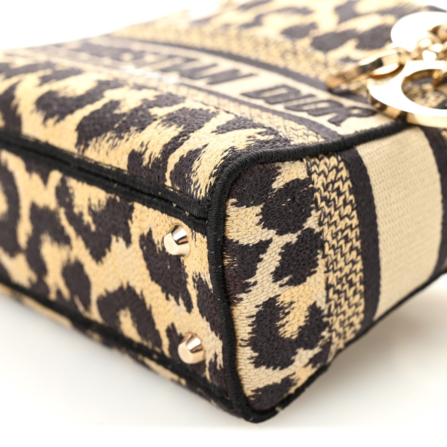 Christian Dior Canvas Mini Mizza Embroidered Lady D-Lite Beige Multicolor 10 of 10