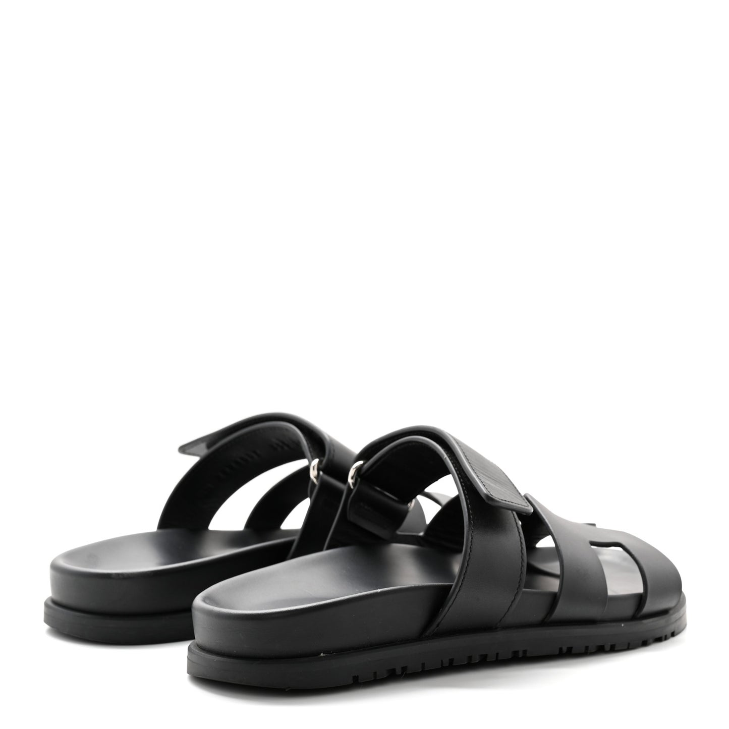 Calfskin Womens Chypre Sandals 35.5 Black