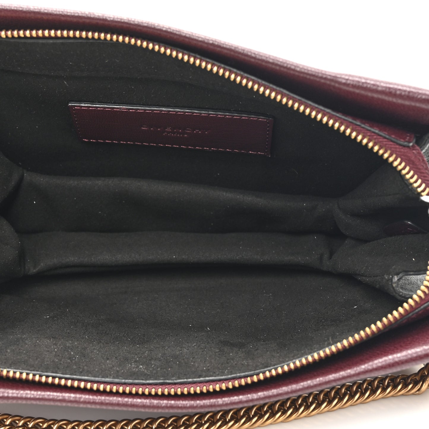 Goatskin Suede Cross 3 Crossbody Bag Aubergine Grey