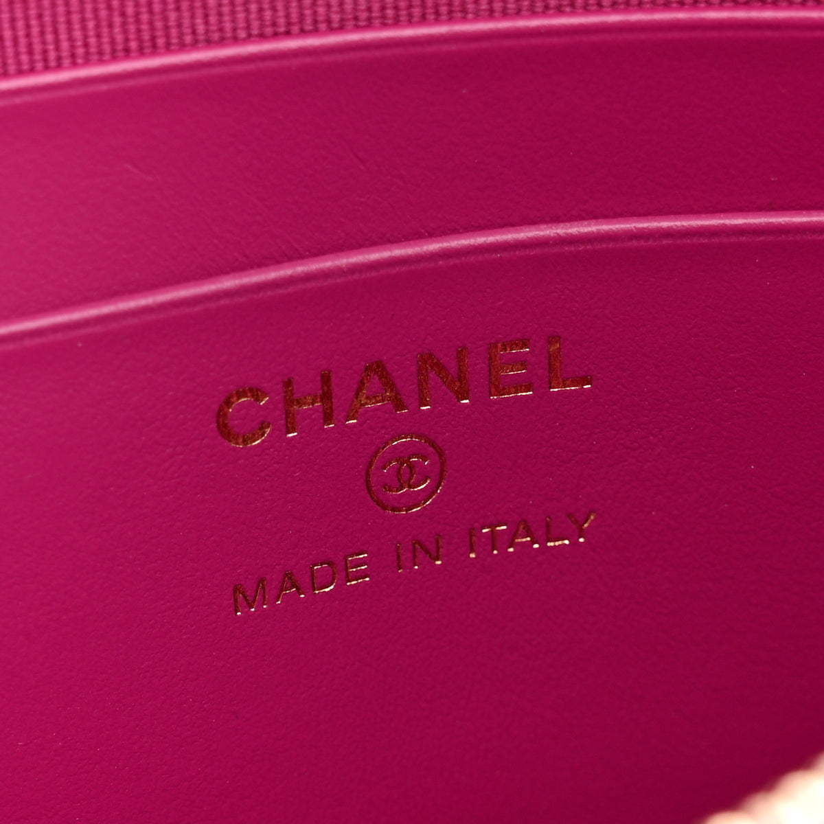 Chanel Caviar Quilted Classic Clutch With Chain Fuchsia 6 of 11