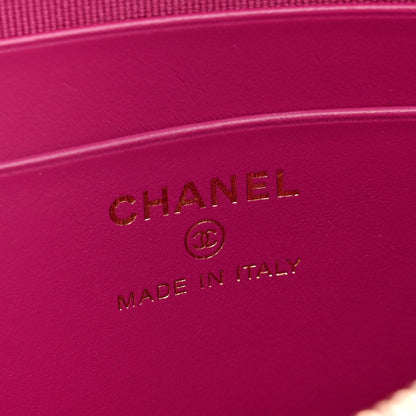 Chanel Caviar Quilted Classic Clutch With Chain Fuchsia 6 of 11
