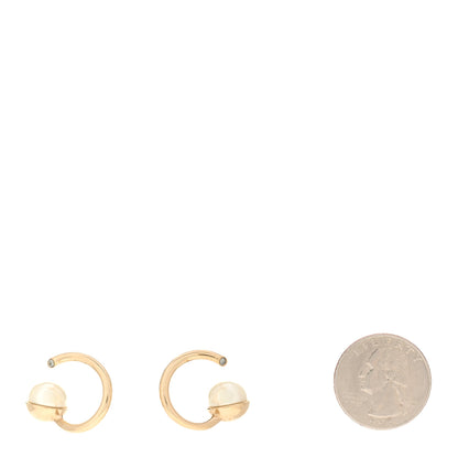 Christian Dior Pearl Crystal Earrings 2 of 4