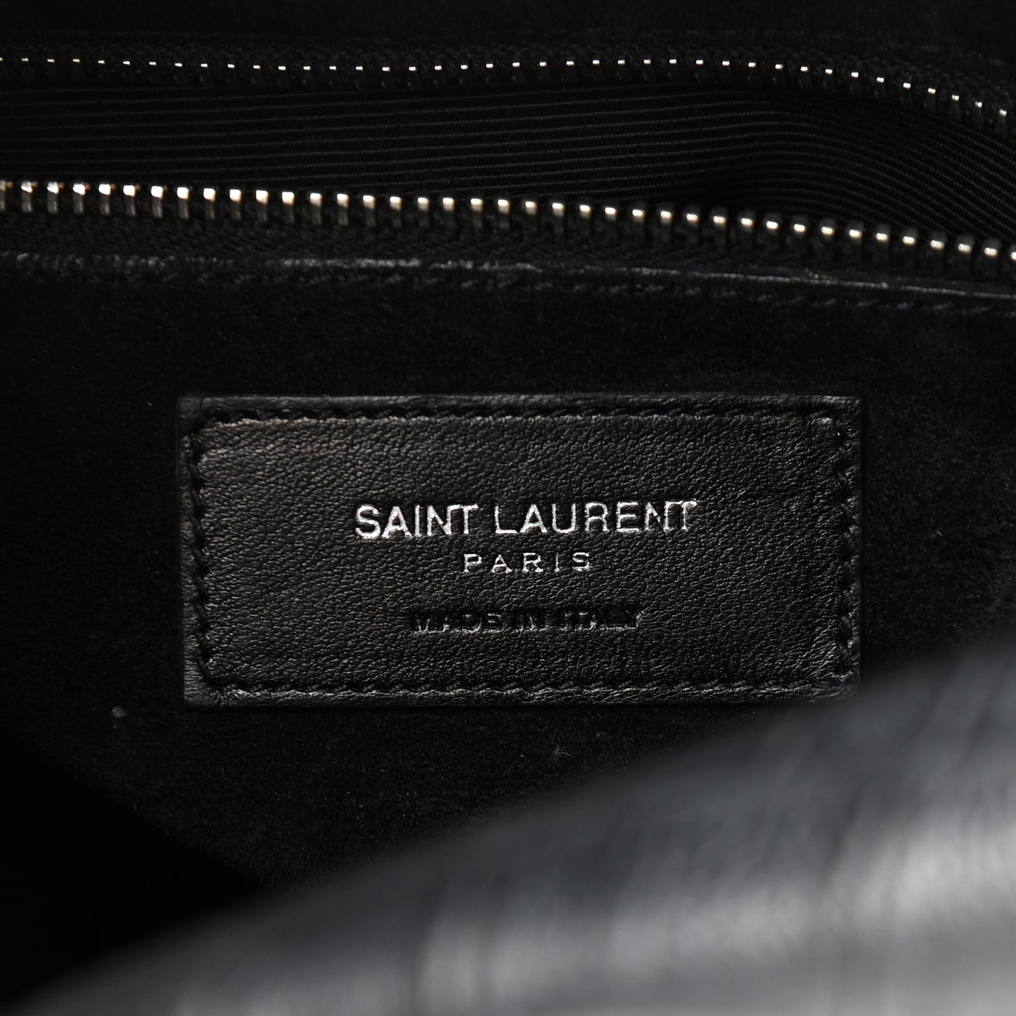 Calfskin Crocodile Embossed Classic Duffle Bag Black