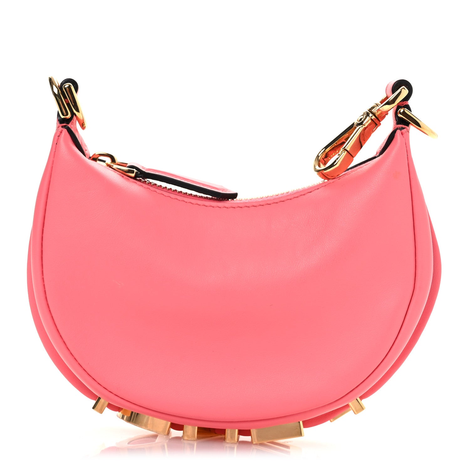 Fendi Vitello Grace New Matte Nano Fendigraphy Hobo Charm Pink Dalia 1 of 11