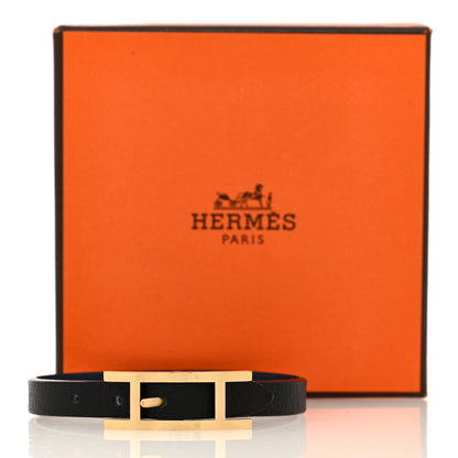 Hermes Swift Behapi Single Tour Bracelet S Black Bleu Saphir 5 of 5