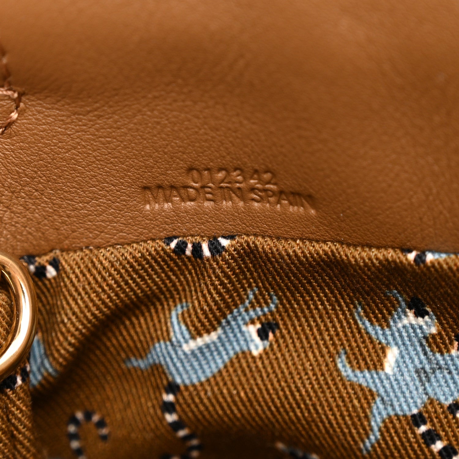 Loewe X SUNA FUJITA Nappa Flamenco Knot Clutch Brown 7 of 13