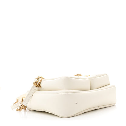 Chanel Calfskin Quilted Small Camera Case White 4 of 11