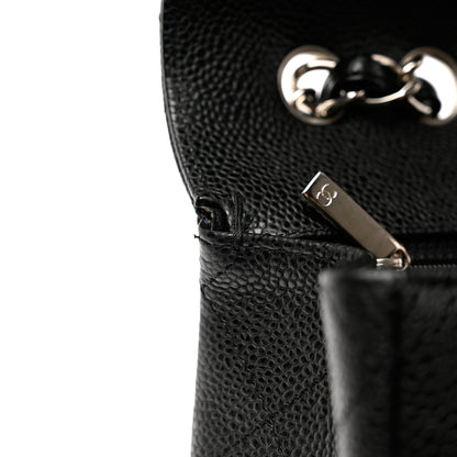 Chanel Caviar Quilted Jumbo Single Flap Black 11 of 11