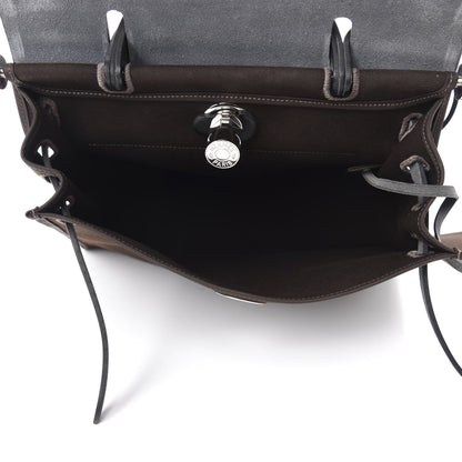 Hermes Toile Officer Vache Hunter Herbag Zip 31 PM Ebene Black 5 of 11
