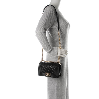 Chanel Caviar Quilted Small Boy Flap Black 2 of 8