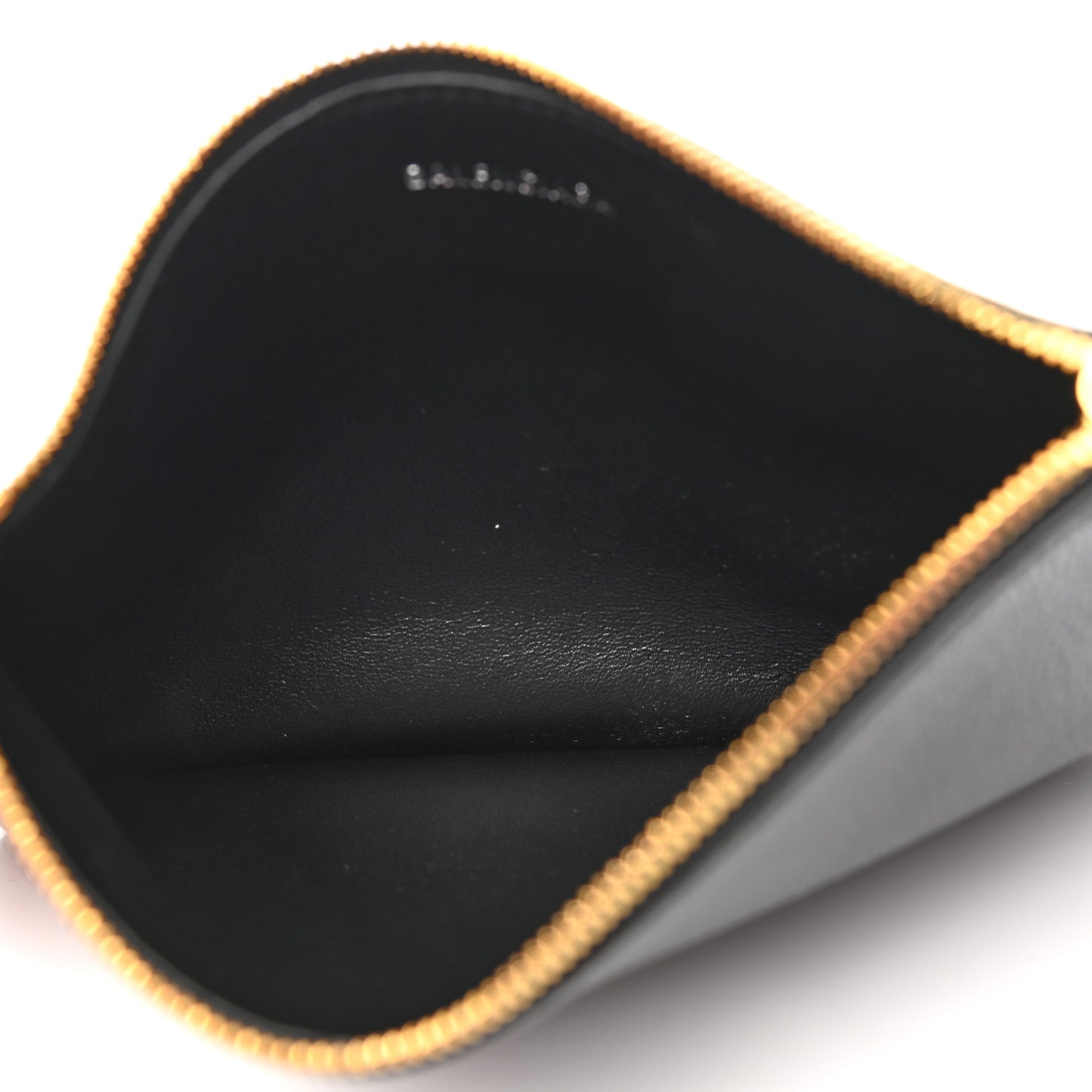 Grained Calfskin Logo Long Coin Card Holder Black