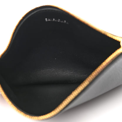 Balenciaga Grained Calfskin Logo Long Coin Card Holder Black 5 of 7