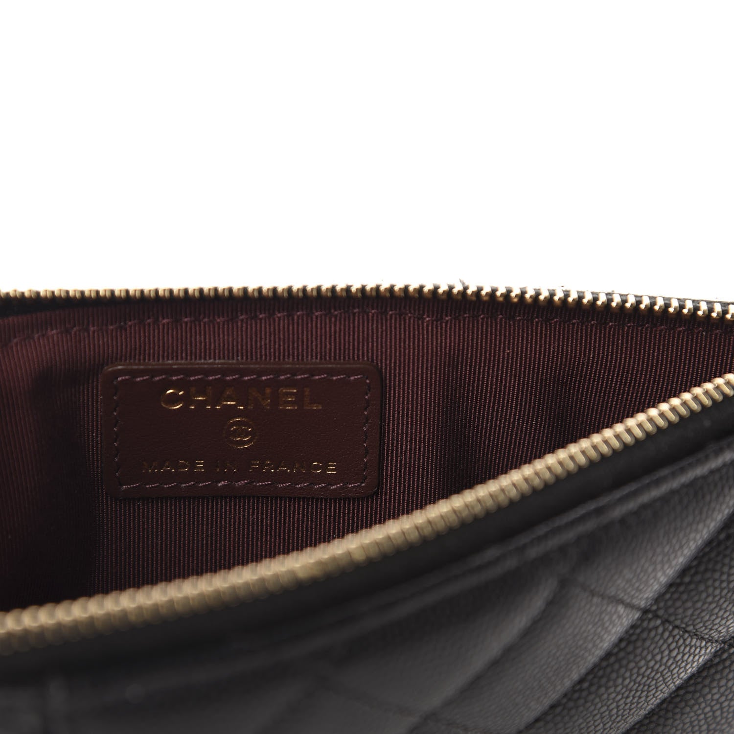 Chanel Caviar Quilted Classic Flat Wallet Pouch Black 6 of 8