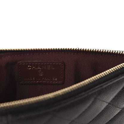 Chanel Caviar Quilted Classic Flat Wallet Pouch Black 6 of 8