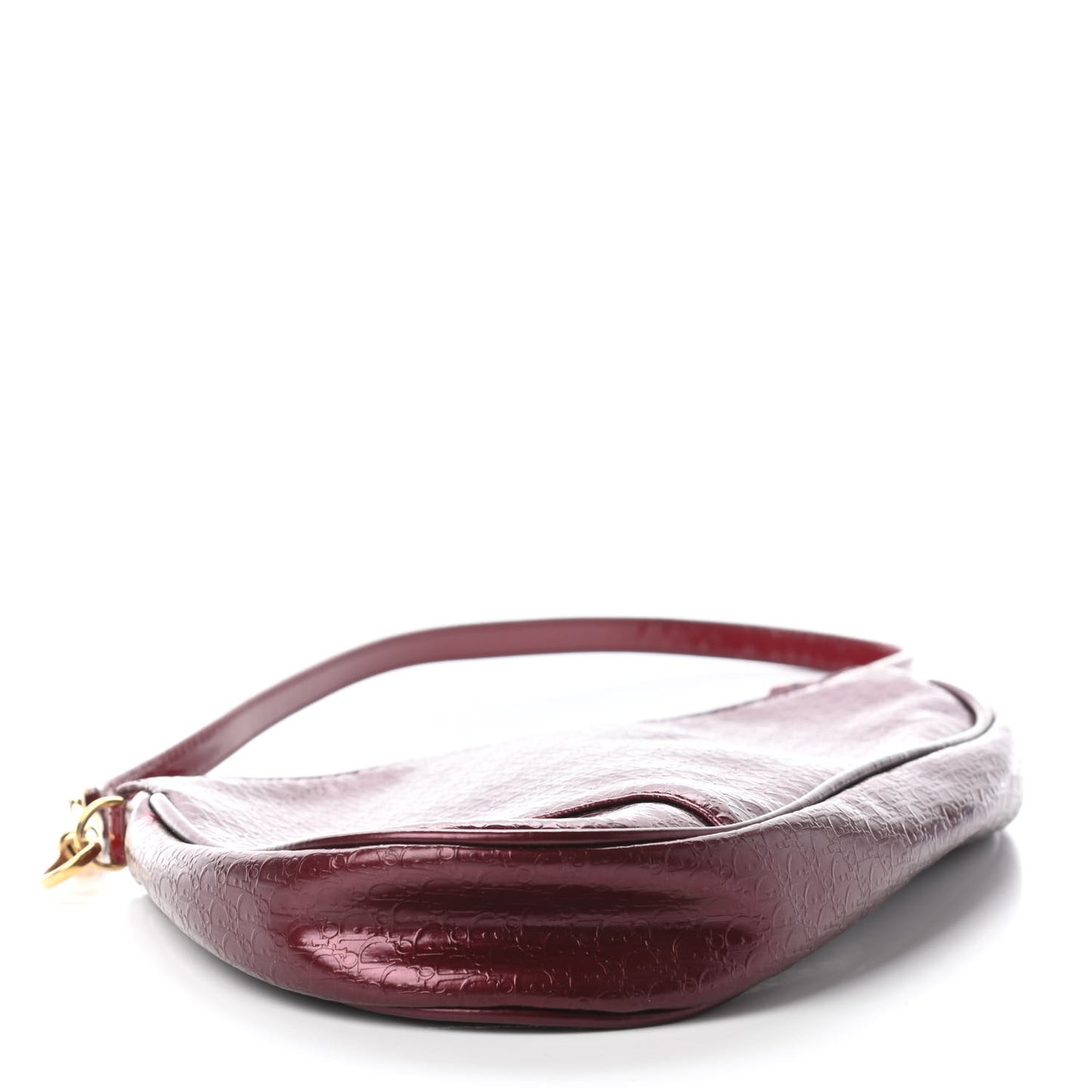 Patent Monogram Mini Saddle Pochette Red