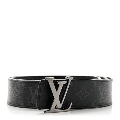 Louis Vuitton Monogram Eclipse Taigarama 40mm LV Initiales Reversible Belt 100 40 Black 1 of 7