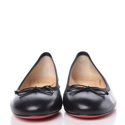 Christian Louboutin Shiny Nappa La Massine Flats 37 Black 2 of 9