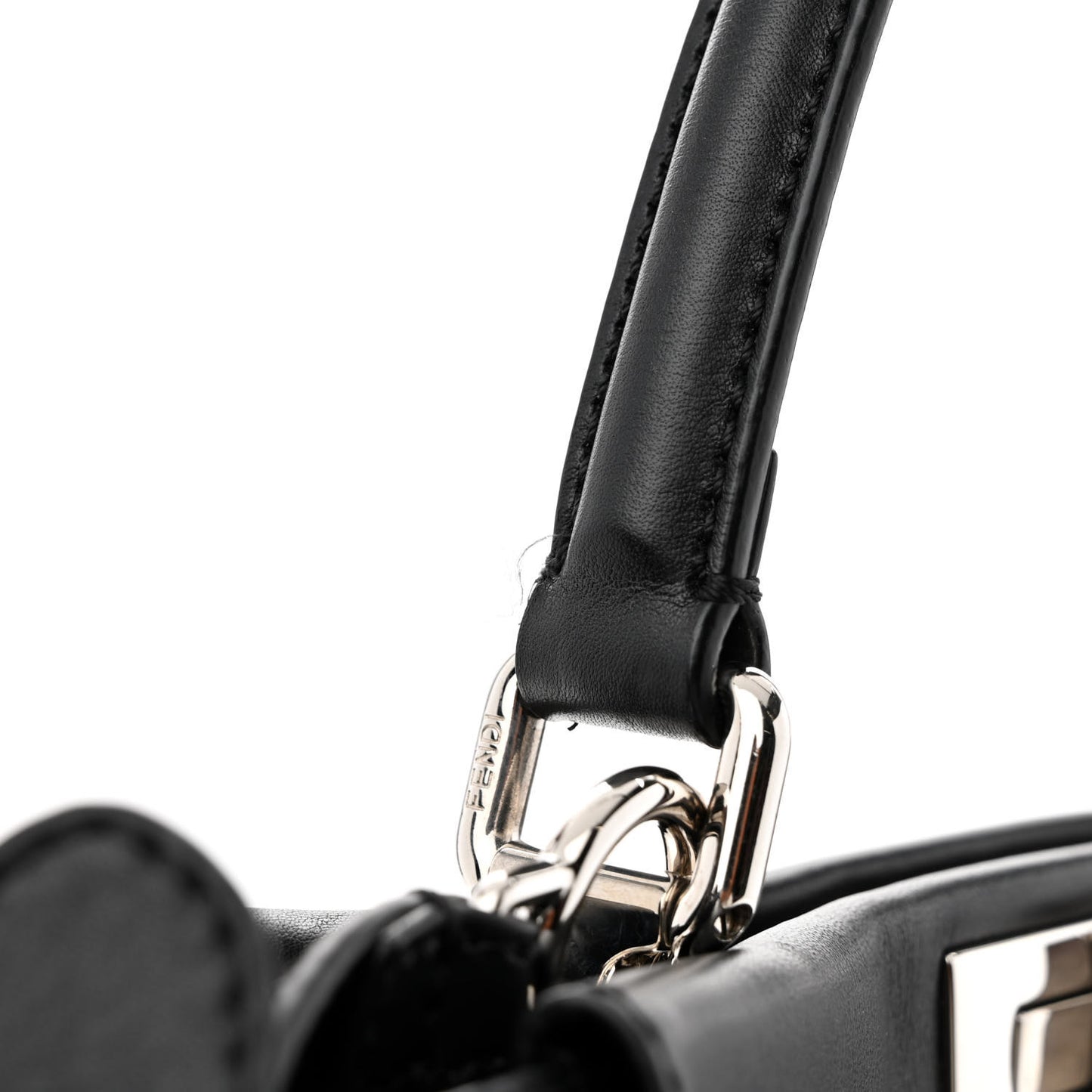 Vitello Seta Snakeskin Crocodile Monster Eyes Medium Peekaboo Iconic Satchel Black Girasole
