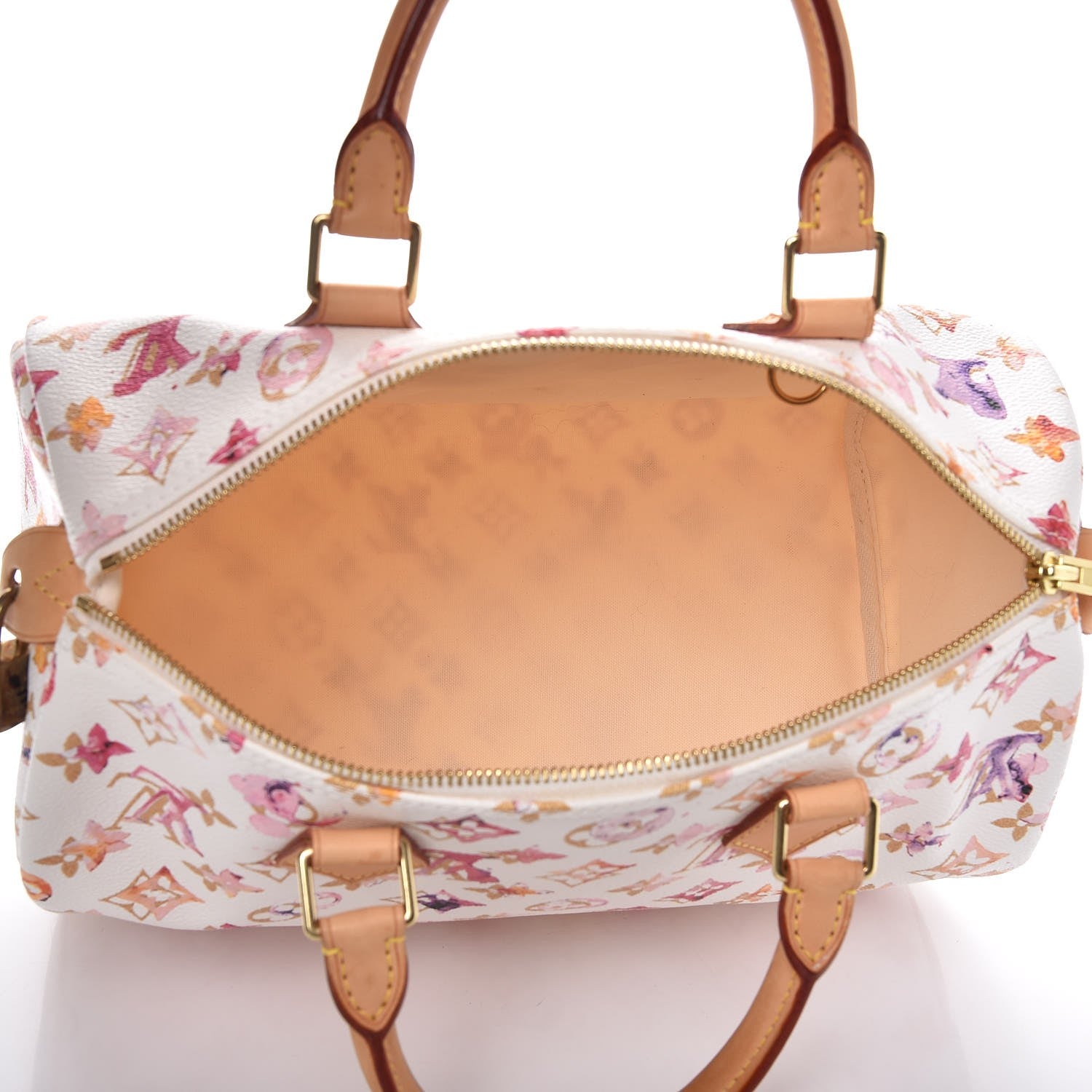 Louis Vuitton Watercolor Aquarelle Speedy 30 White 5 of 11