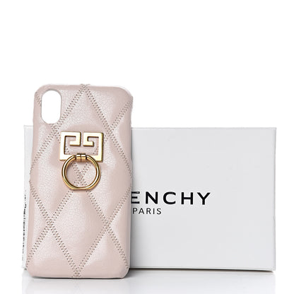 Givenchy Goatskin Diamond Quilted GV3 iPhone X Case Pale Pink 8 of 8