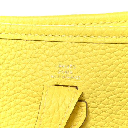 Hermes Taurillon Clemence Evelyne TPM Lime 7 of 10