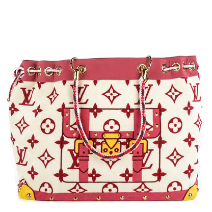 Louis Vuitton Cotton Monogram Eponge Cabas Rouge 1 of 9