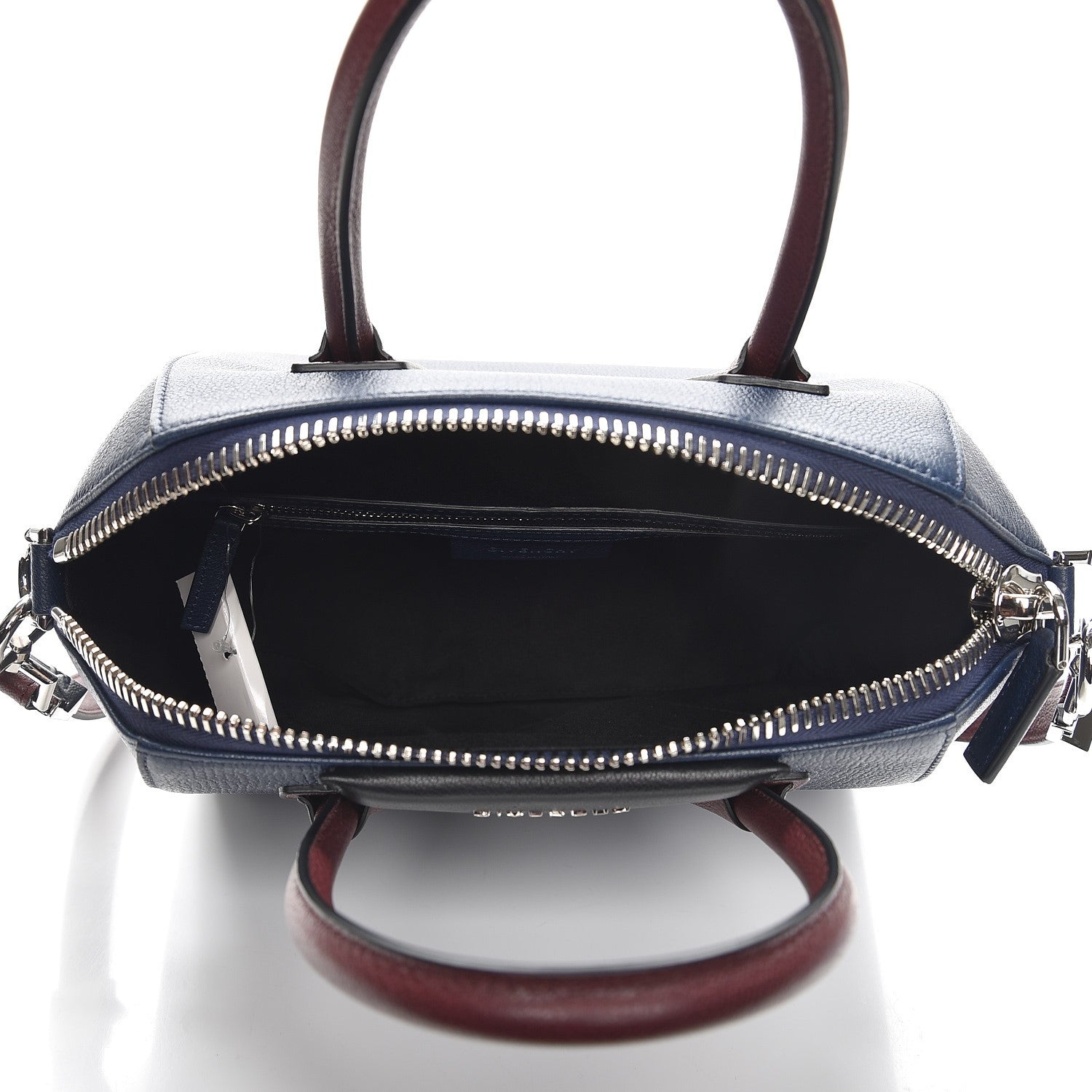 Givenchy Sugar Goatskin Tri-Color Small Antigona Navy Burgundy 6 of 9