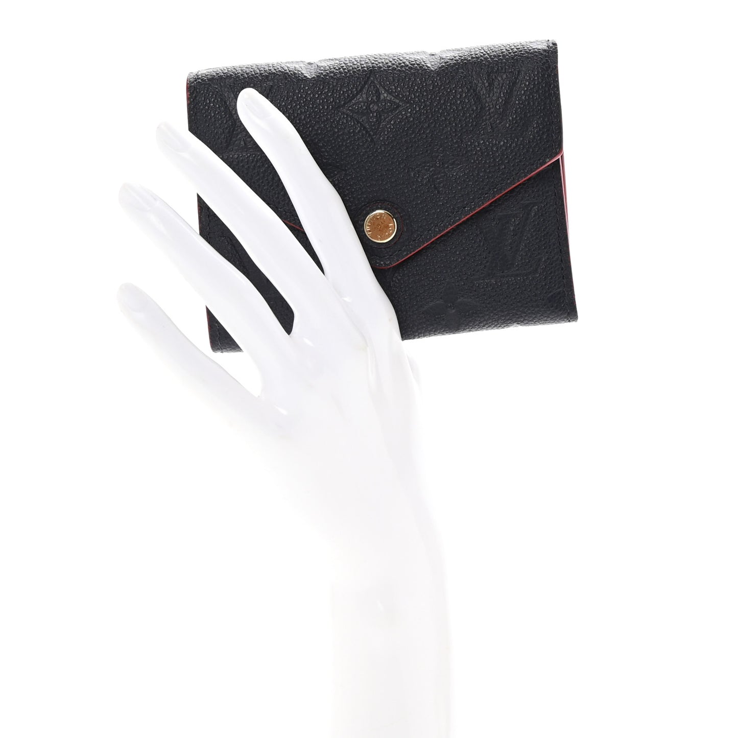 Empreinte Victorine Wallet Marine Rouge