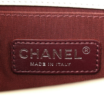 Chanel Goatskin Quilted Patent Small Duo Boy Flap White 6 of 14