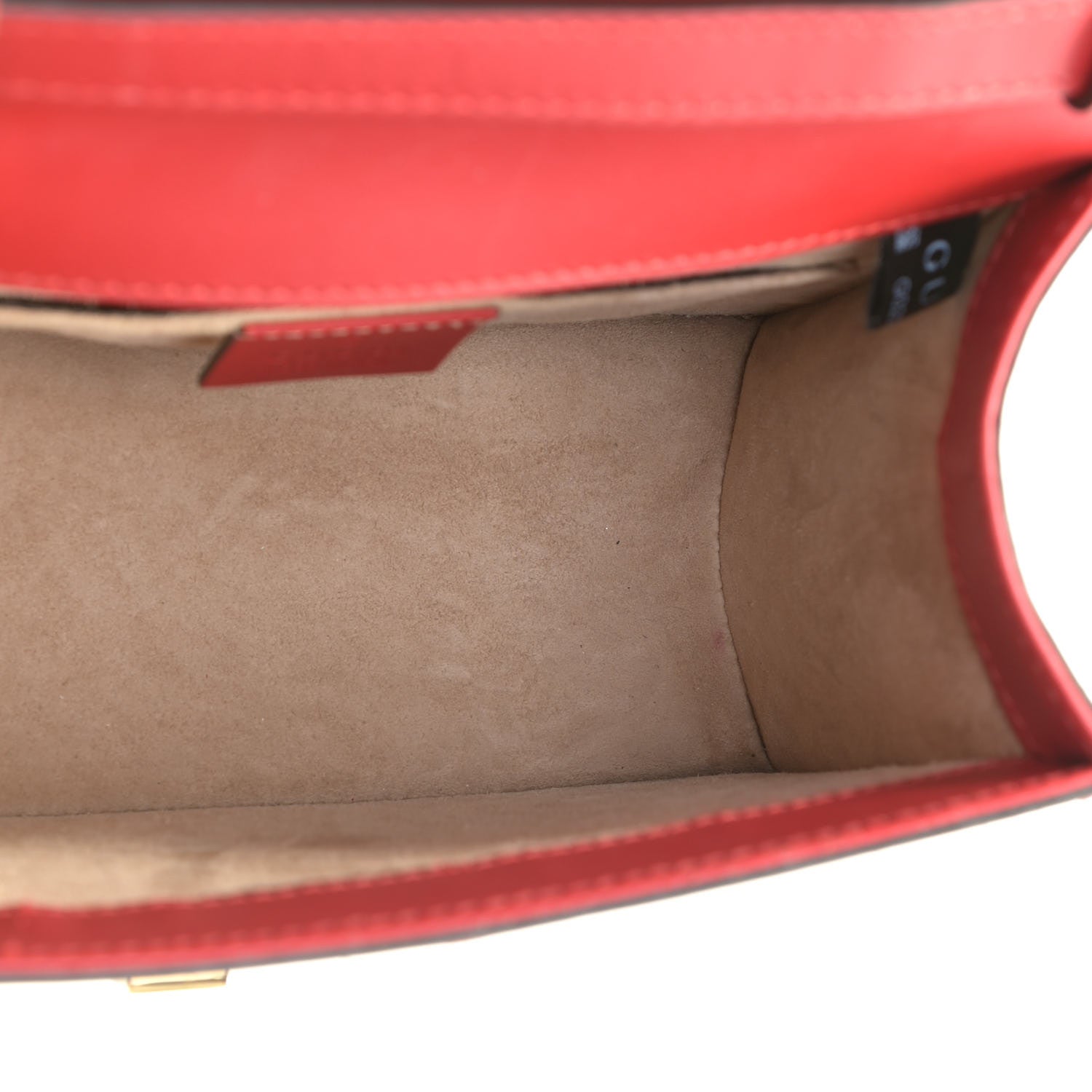 Gucci Calfskin Mini Sylvie Top Handle Bag Hibiscus Red 8 of 10