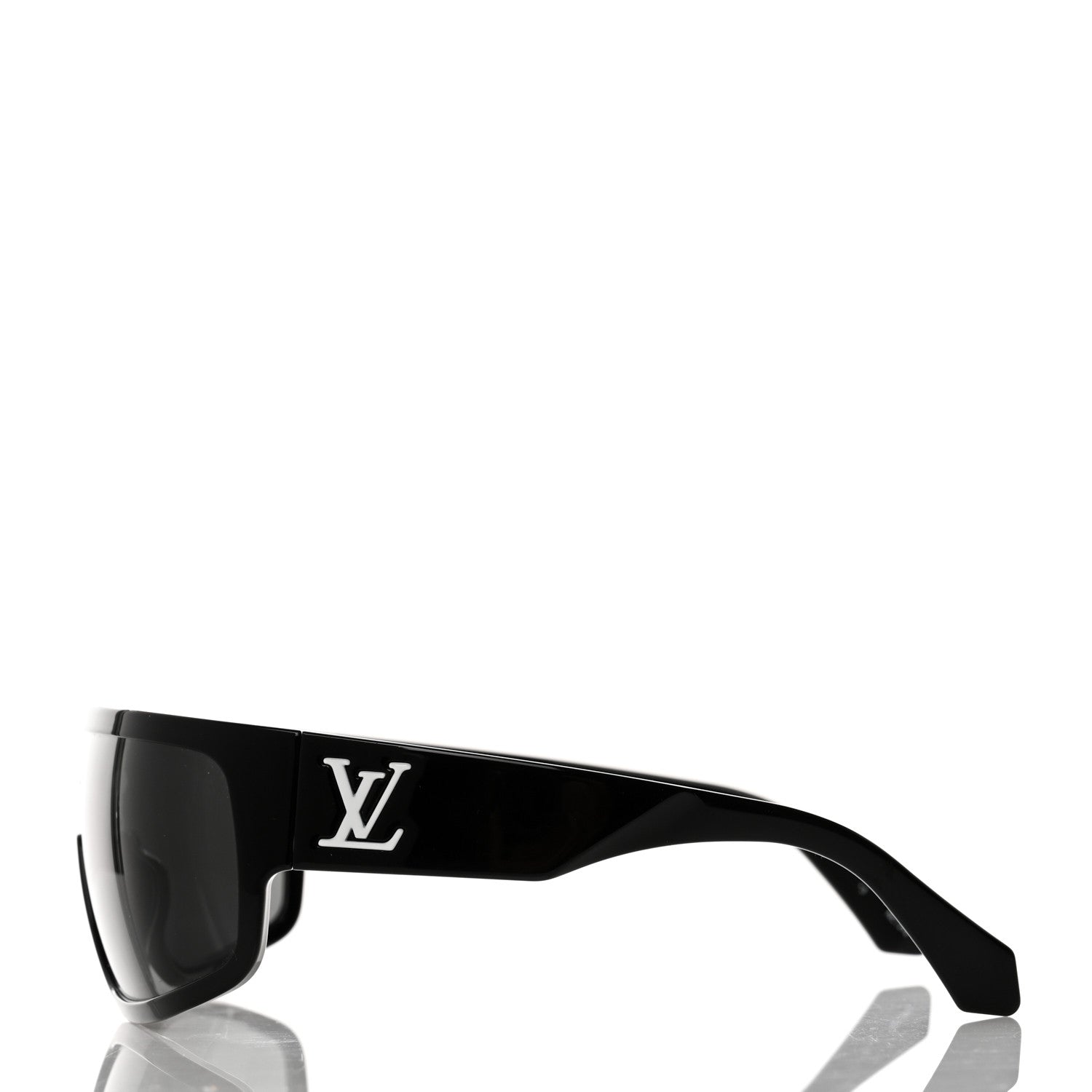 Louis Vuitton Acetate Crystal Cyclone Sport Mask Sunglasses Z1741U Black 3 of 7