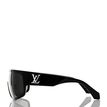 Louis Vuitton Acetate Crystal Cyclone Sport Mask Sunglasses Z1741U Black 3 of 7
