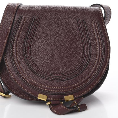 Chloe Calfskin Mini Marcie Round Crossbody Bag Dark Velvet 8 of 8