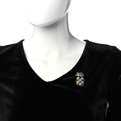 Chanel Pearl Pineapple Brooch Gold 2 of 5
