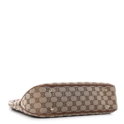 Gucci Monogram Anita Bamboo Top Handle Bag Brown 3 of 4