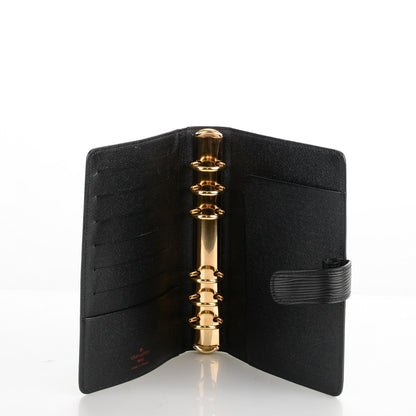 Louis Vuitton Epi Medium Ring Agenda Cover Black 5 of 7
