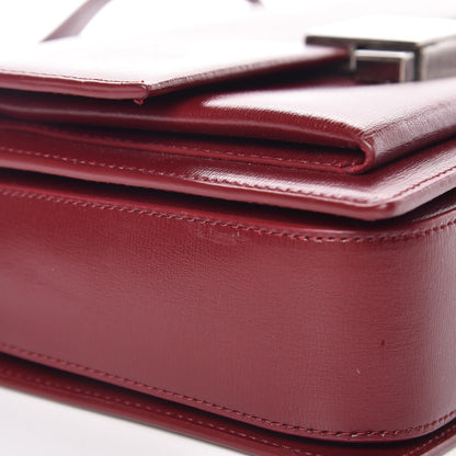 Saint Laurent Calfskin Medium Bellechasse Satchel Burgundy 11 of 12