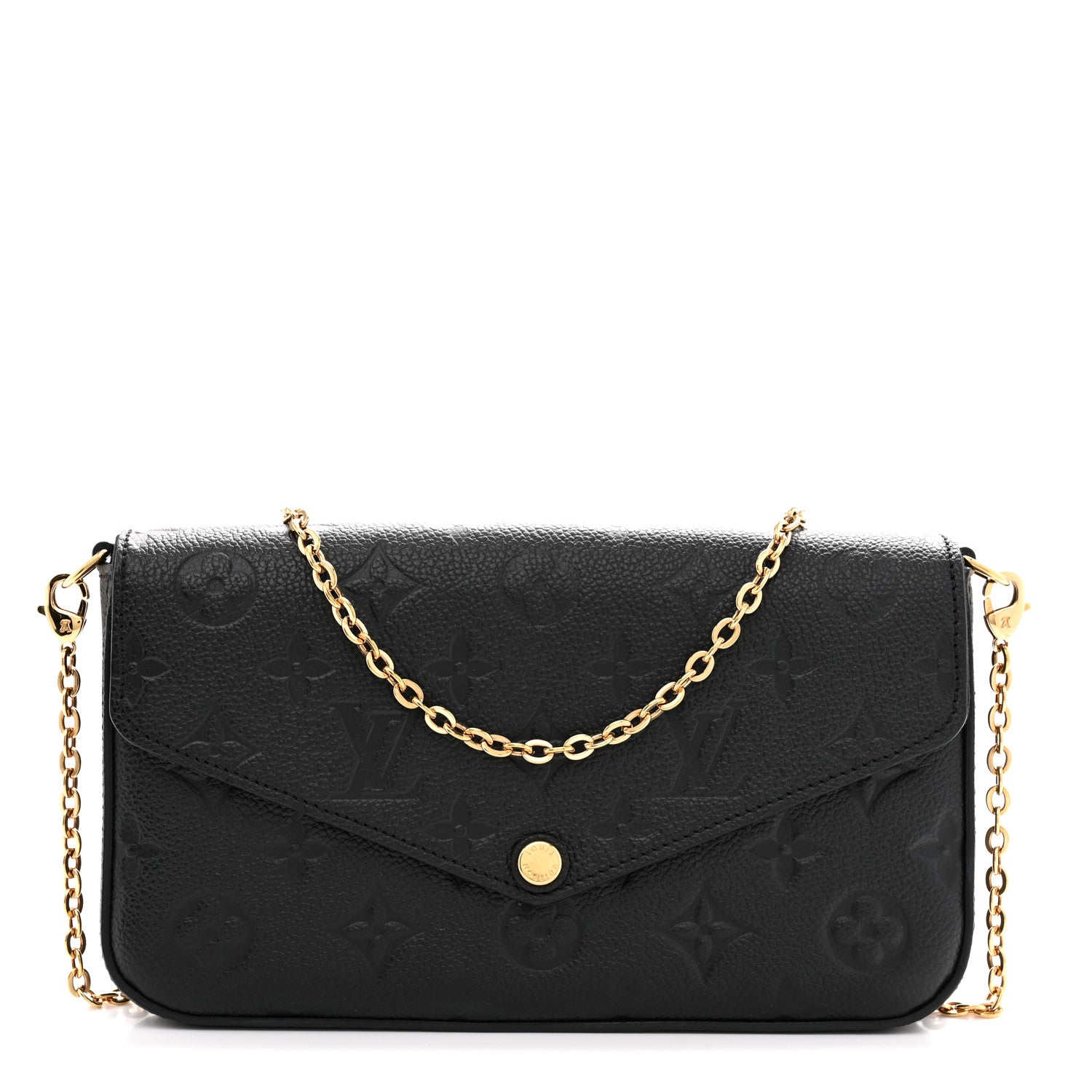 Louis Vuitton Empreinte Pochette Felicie Chain Wallet Black 1 of 12