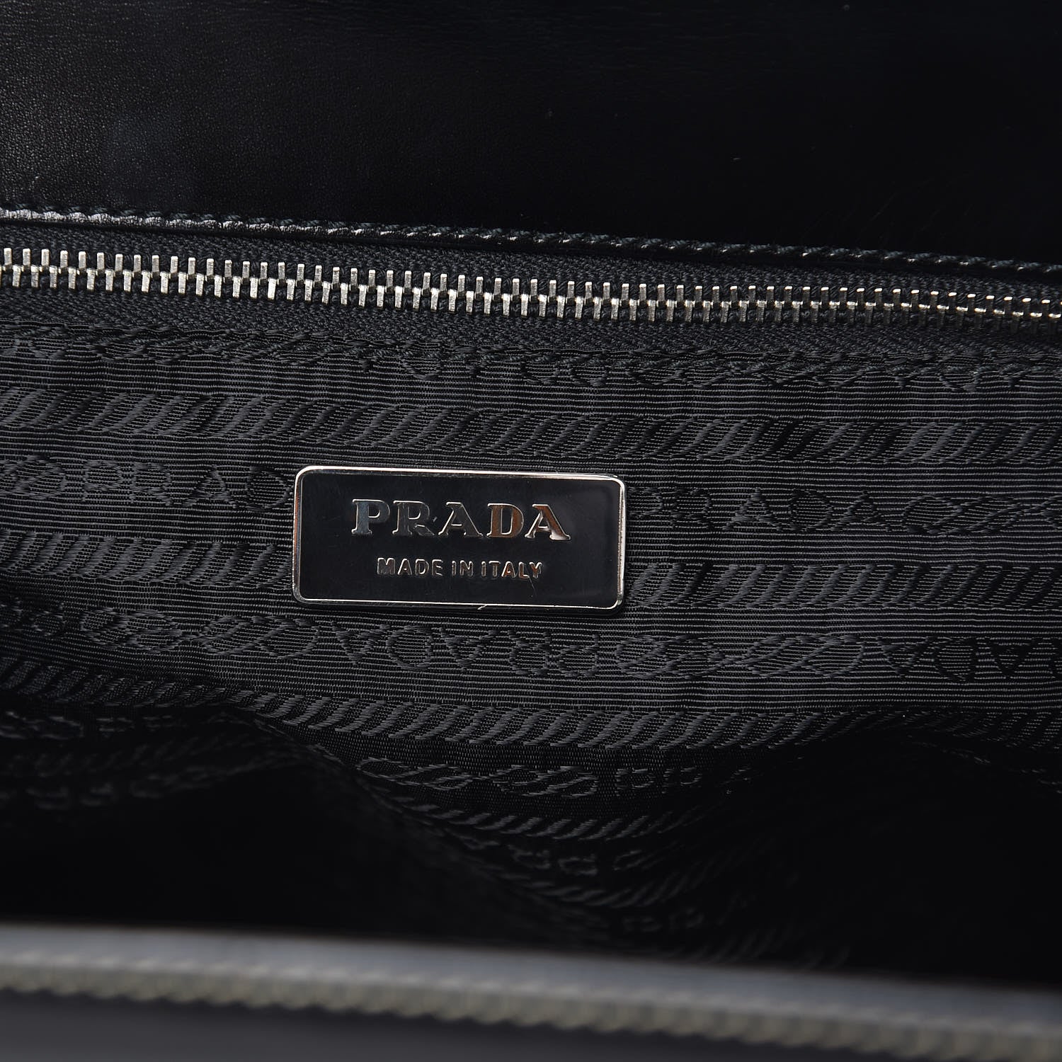 Prada Tessuto Nylon Soft Calf Tote Black 6 of 15