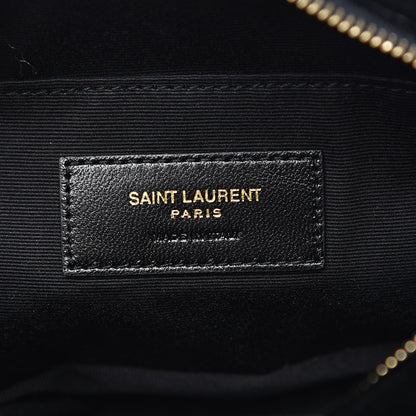 Saint Laurent Velour Matelasse Monogram Lou Belt Bag Black 5 of 8