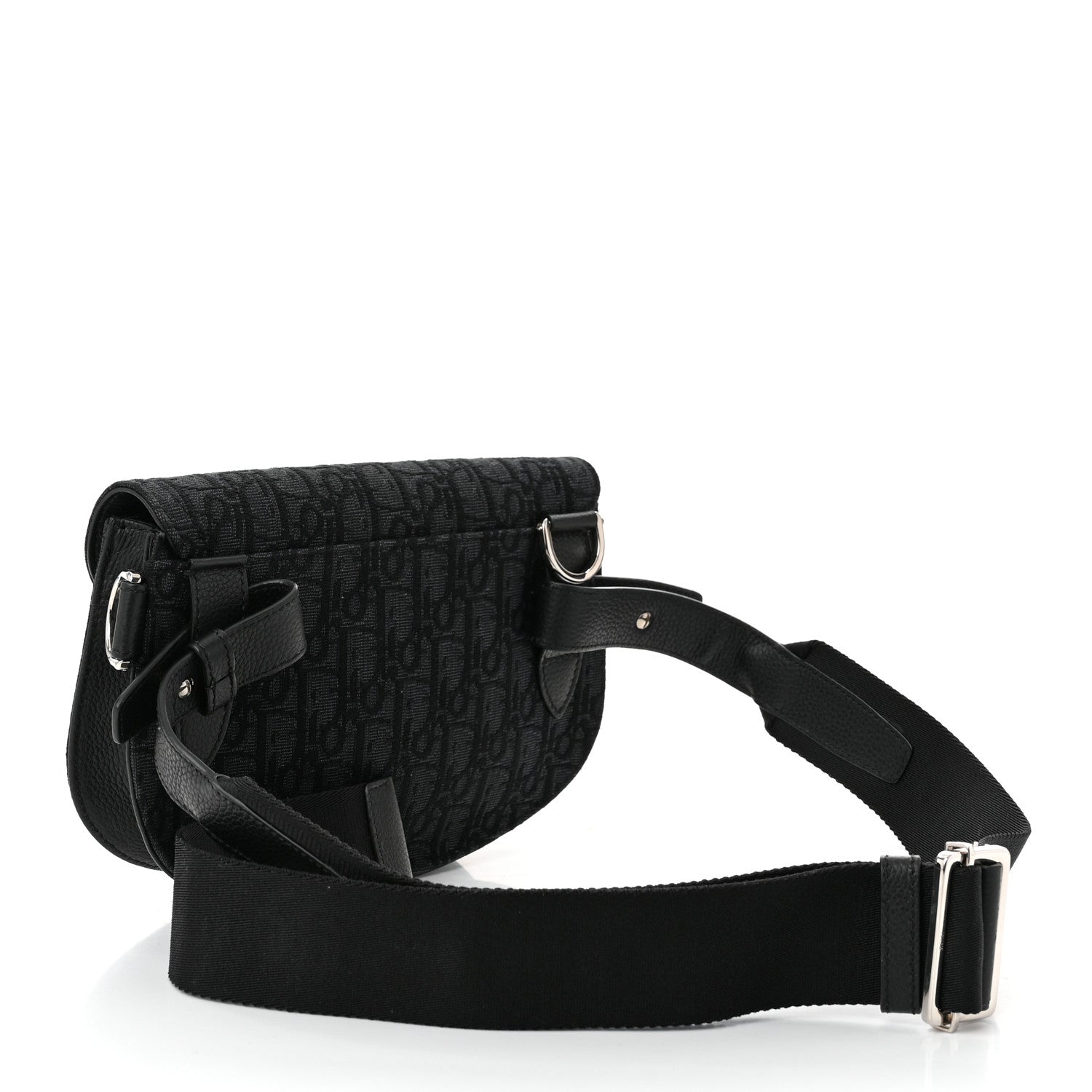 Christian Dior Oblique Saddle Messenger Pouch Black 3 of 10