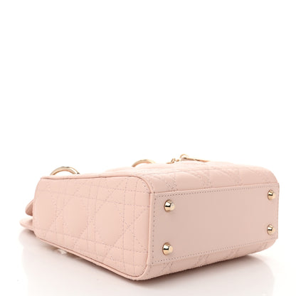 Christian Dior Lambskin Cannage Mini Lady Dior Powder Pink 4 of 10