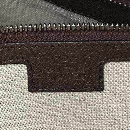 Gucci GG Supreme Monogram Textured Dollar Calfskin Web Large Savoy Duffle Bag Beige Ebony New Acero 5 of 10