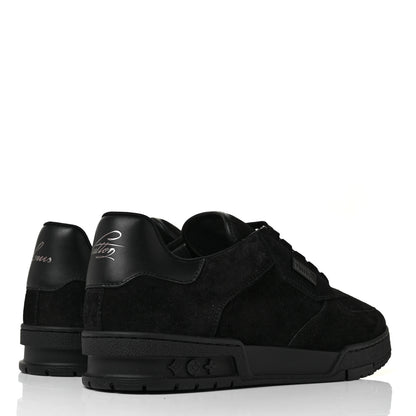 Louis Vuitton Suede Mens LV Trainer Sneakers 9 Black 4 of 8