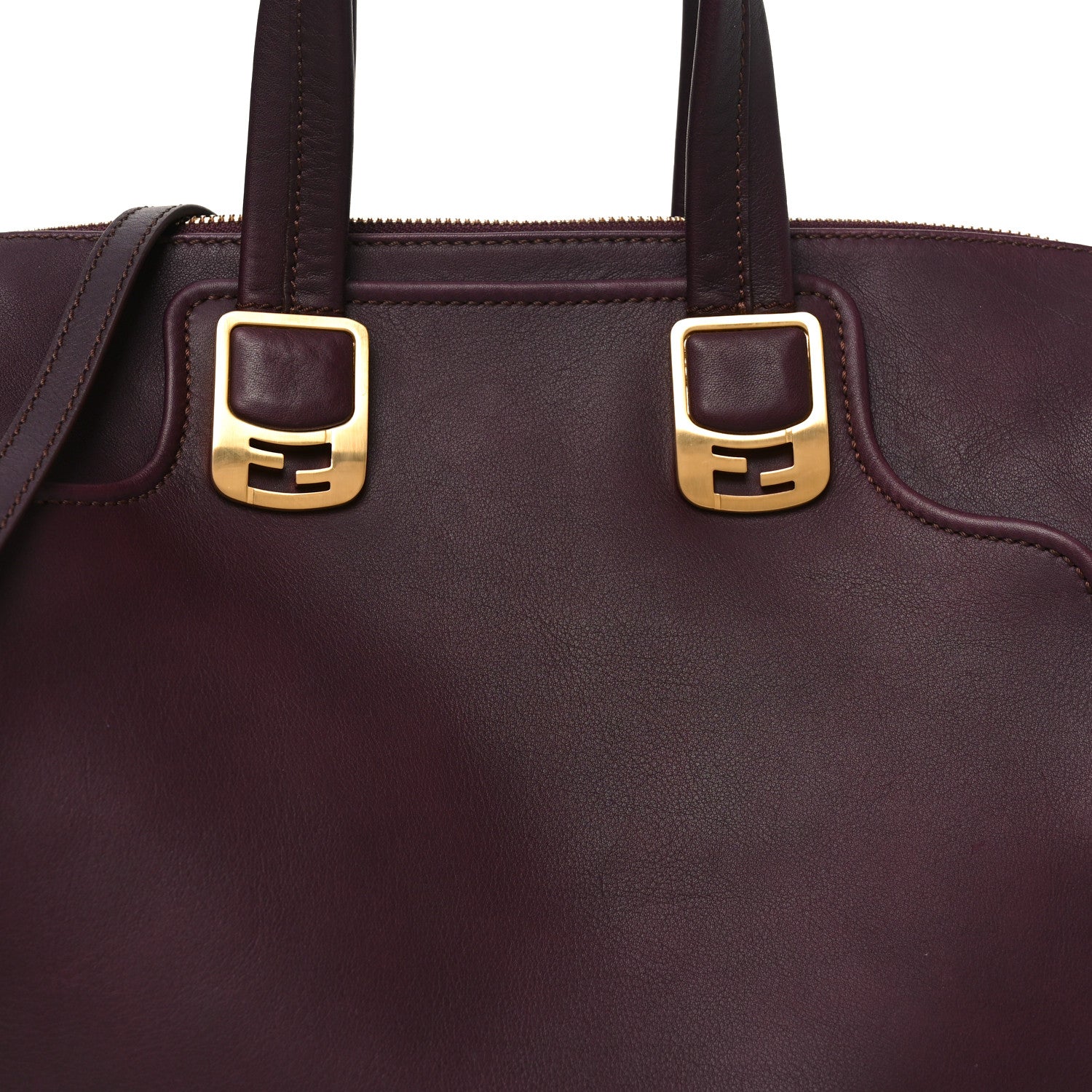 Fendi Vitello Dolce Marmol Large Chameleon Tote Ametista 8 of 10