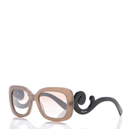 Prada Acetate Baroque Sunglasses SPR 27O Brown Black 1 of 8