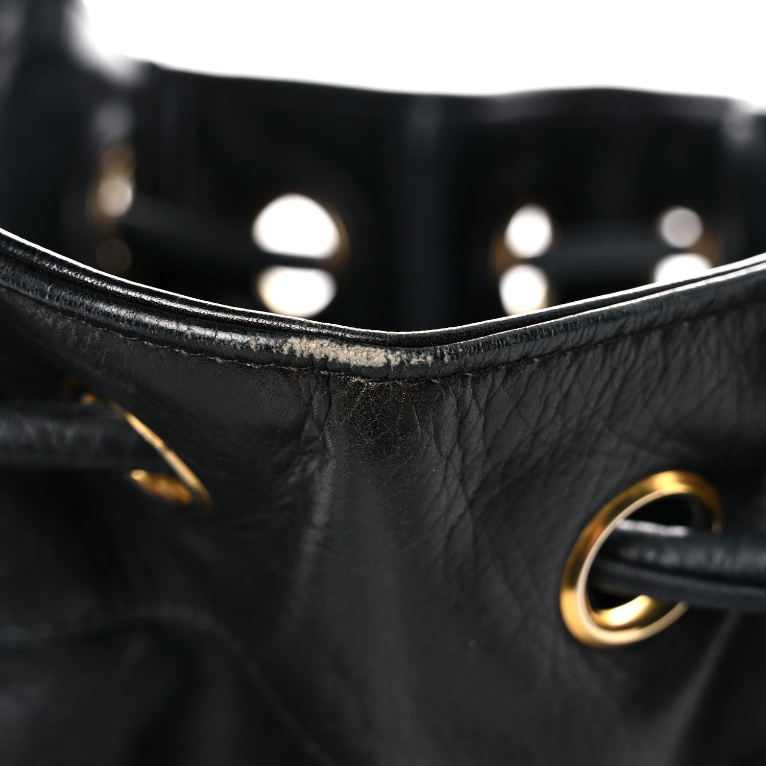Chanel Lambskin Drawstring Sling Backpack Black 26 of 27