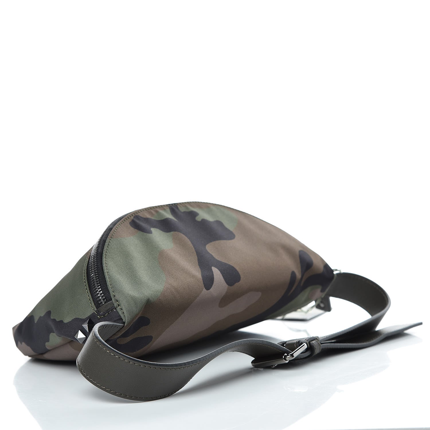 Valentino Garavani Nylon Nappa Camouflage Belt Bag Army Green 4 of 8