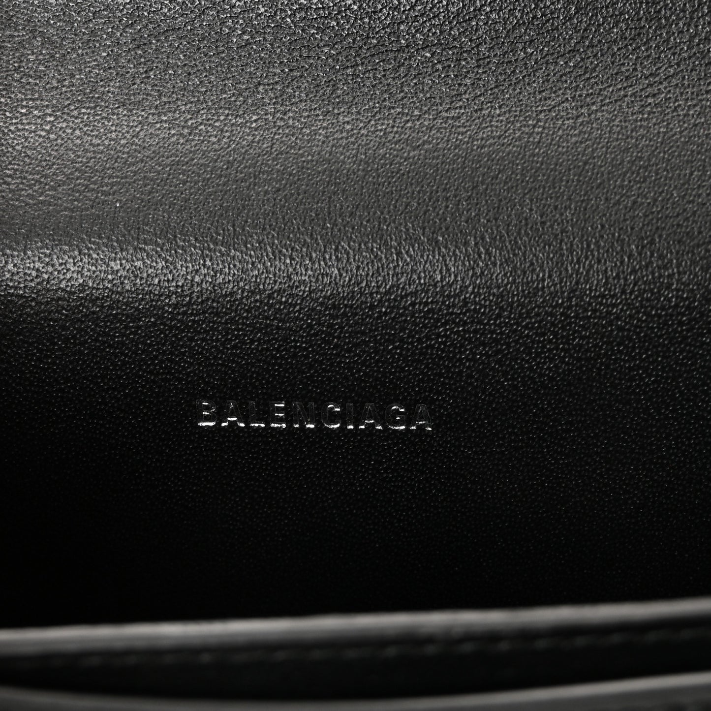Shiny Box Calfskin Monochrome XS Sharp Belt Bag Black