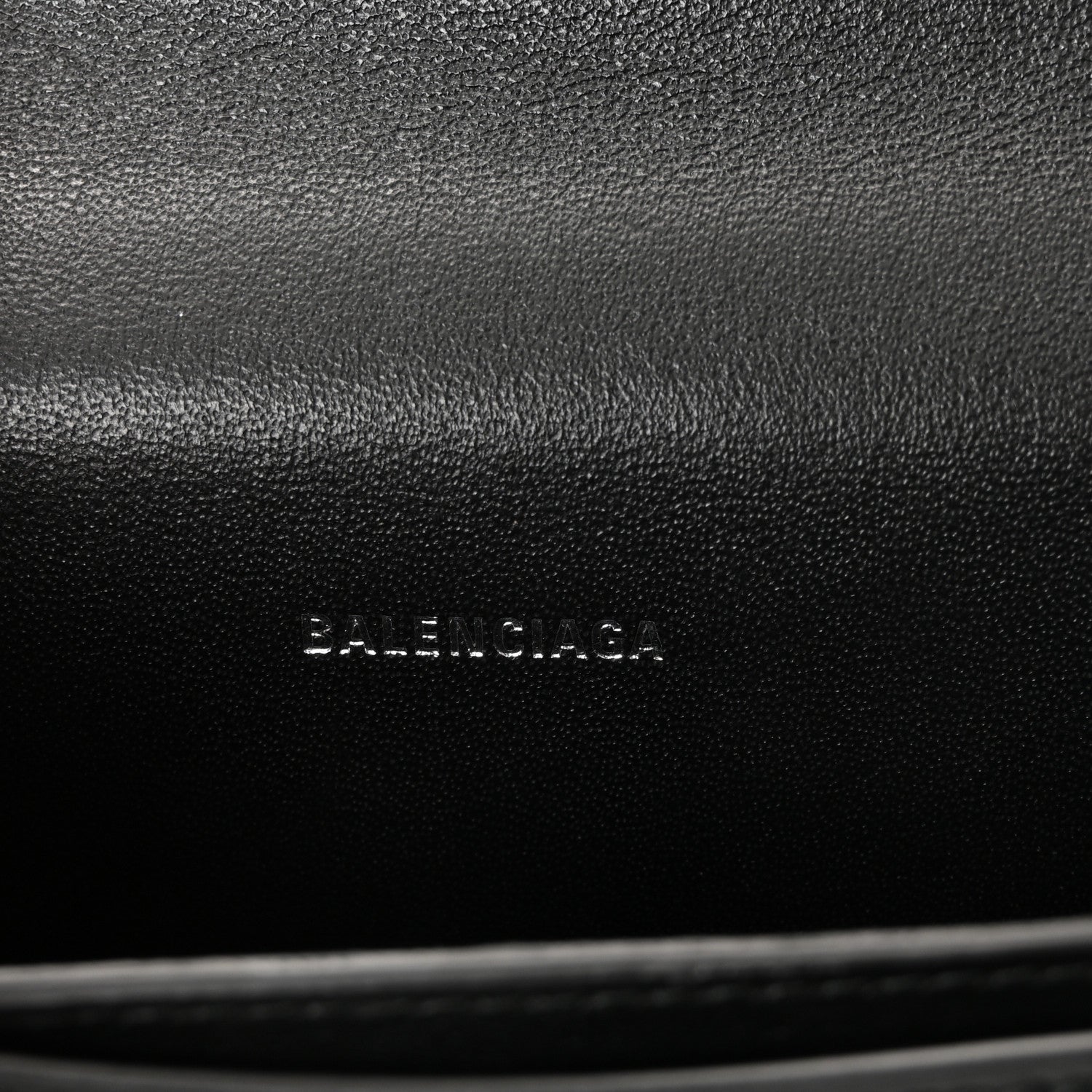 Balenciaga Shiny Box Calfskin Monochrome XS Sharp Belt Bag Black 6 of 9
